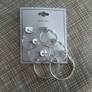 Silver Hoop Earrings